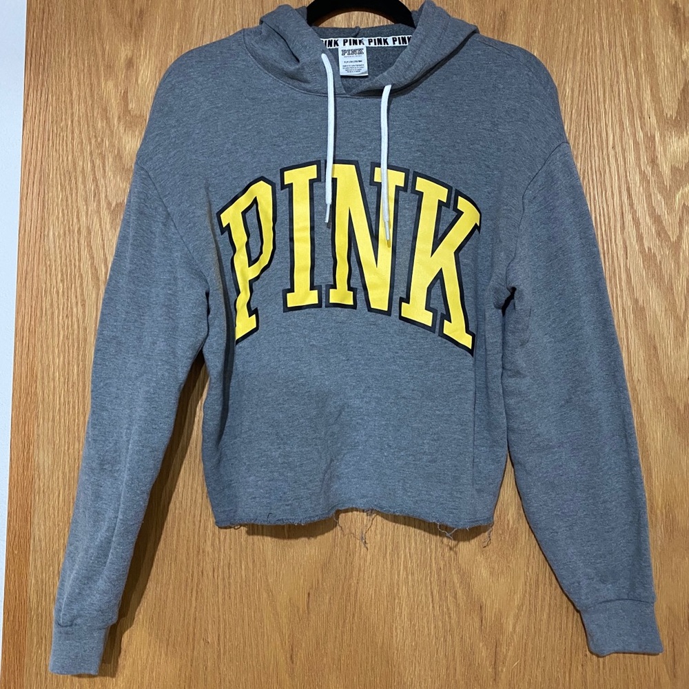 VS Pink Semi-Cropped Hoodie